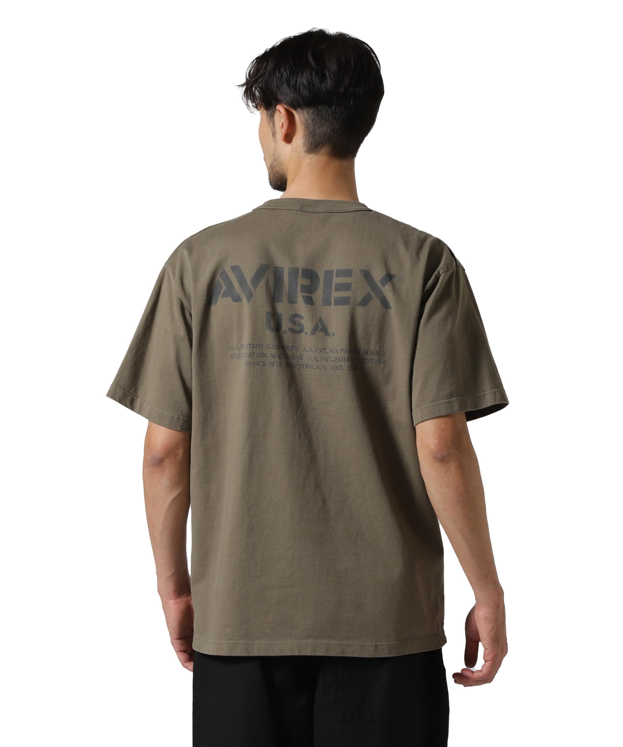 

AVIREX MIL. STENCIL OFFICIAL LOGO T-SHIRT Men s XL 310 Olive 783-5134050