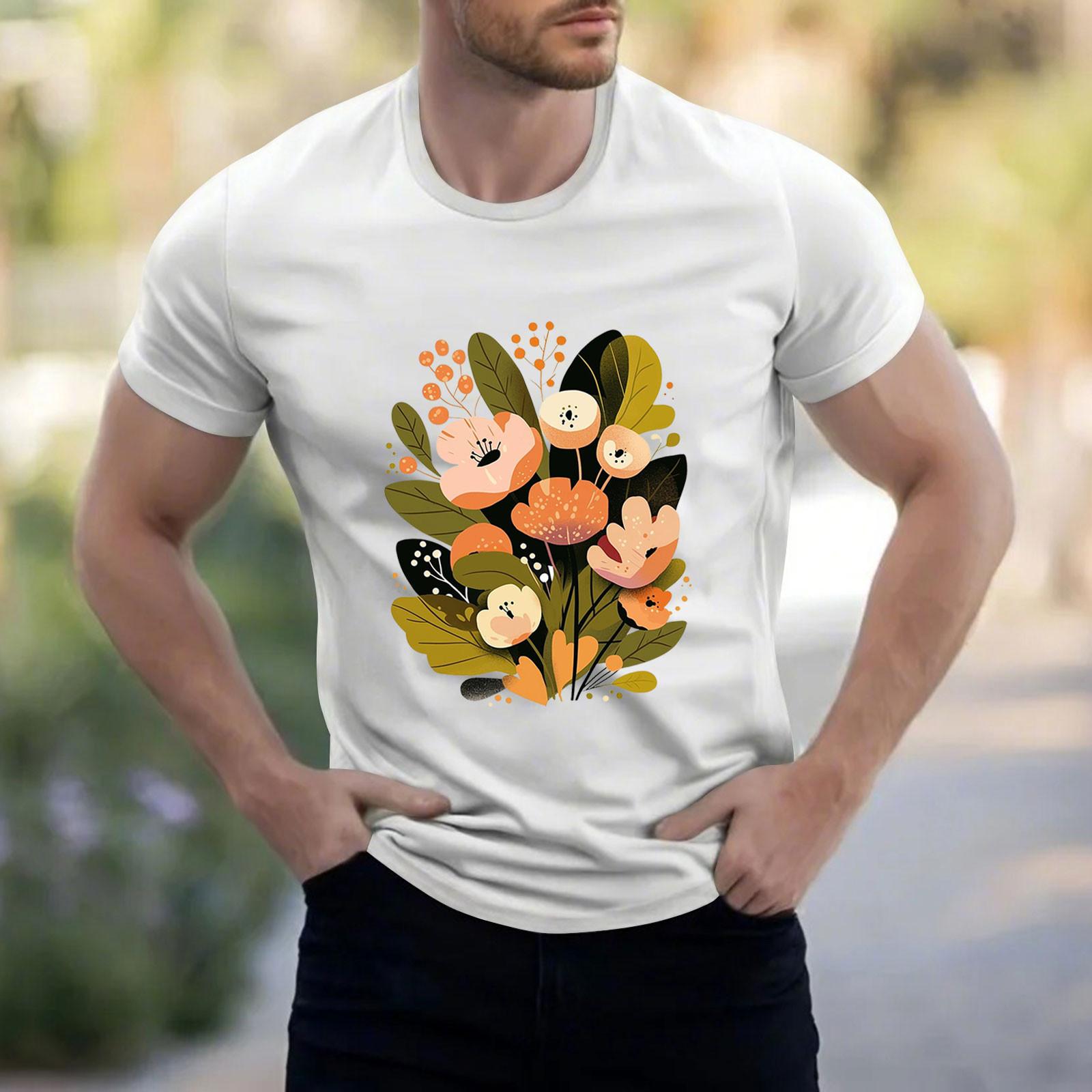 

Мужская рубашка с воротником-стойкой и коротким рукавом, свободная рубашка для отдыха и отдыха, мужская S белый