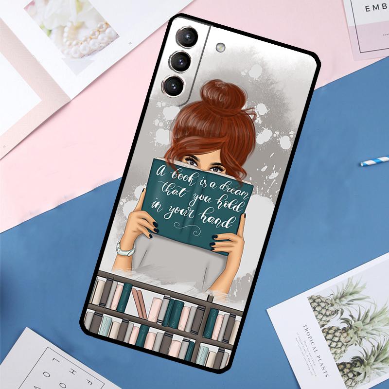 Book Lover Case For Samsung Galaxy S25 Ultra S21 S22 S23 S24 Ultra S9 S10 Plus S20 FE S25 FE Back Cover