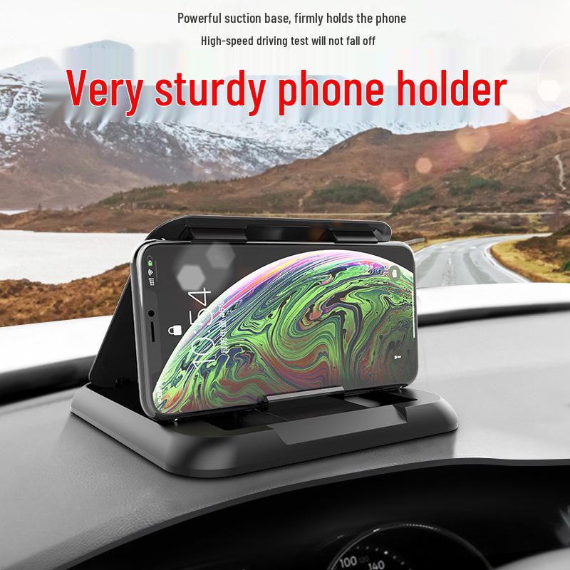 Universal Car Phone Holder with Anti-Slip Pad for Enhanced Dashboard Navigation
