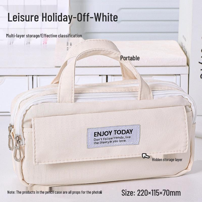 Large Capacity Blue Transparent Ita Pencil Case - Stylish and Functional for Students