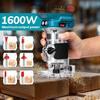 2-in-1 6 Geschwindigkeiten Mehrzweck Holzbearbeitung Gravur Fräser Akku-Holzfräse Bürstenloser Elektrischer Handtrimmer
