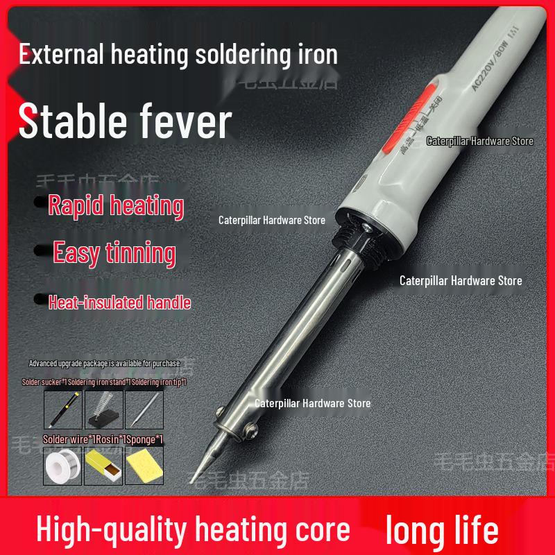 High-Power Electric Soldering Iron Set with Temperature Control, Ideal for Industrial and Home Use