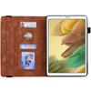 Suitable for Samsung Tab A7 Lite Flat Leather Case T220 Retro Matte Embossed Card Holder T505