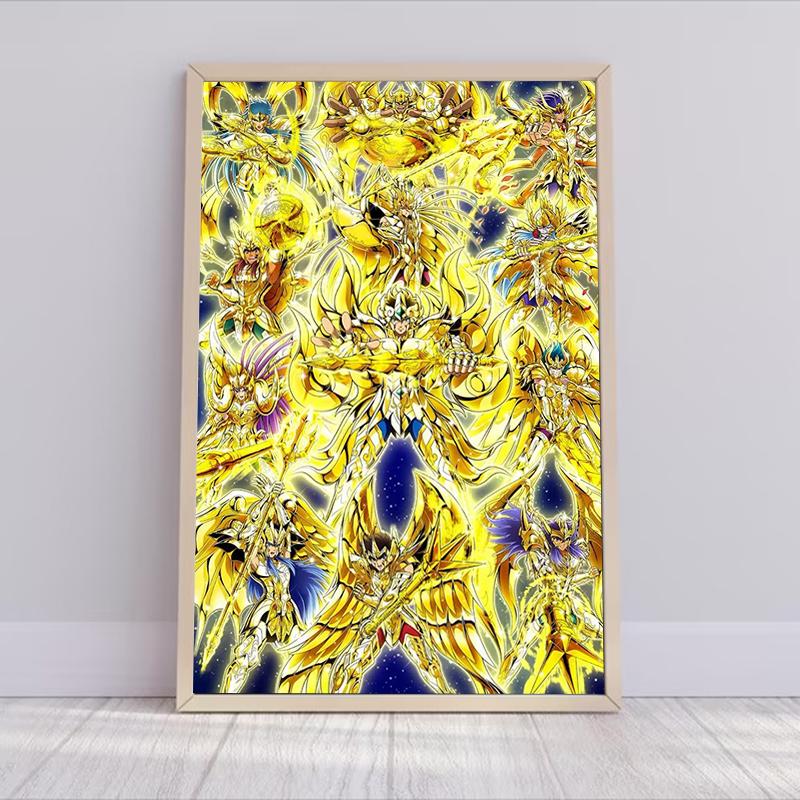 Saint Seiya Anime Poster Home Decoration Posters for Wall Decoration Painting On Canvas Decorative Paintings Room Decor Art the