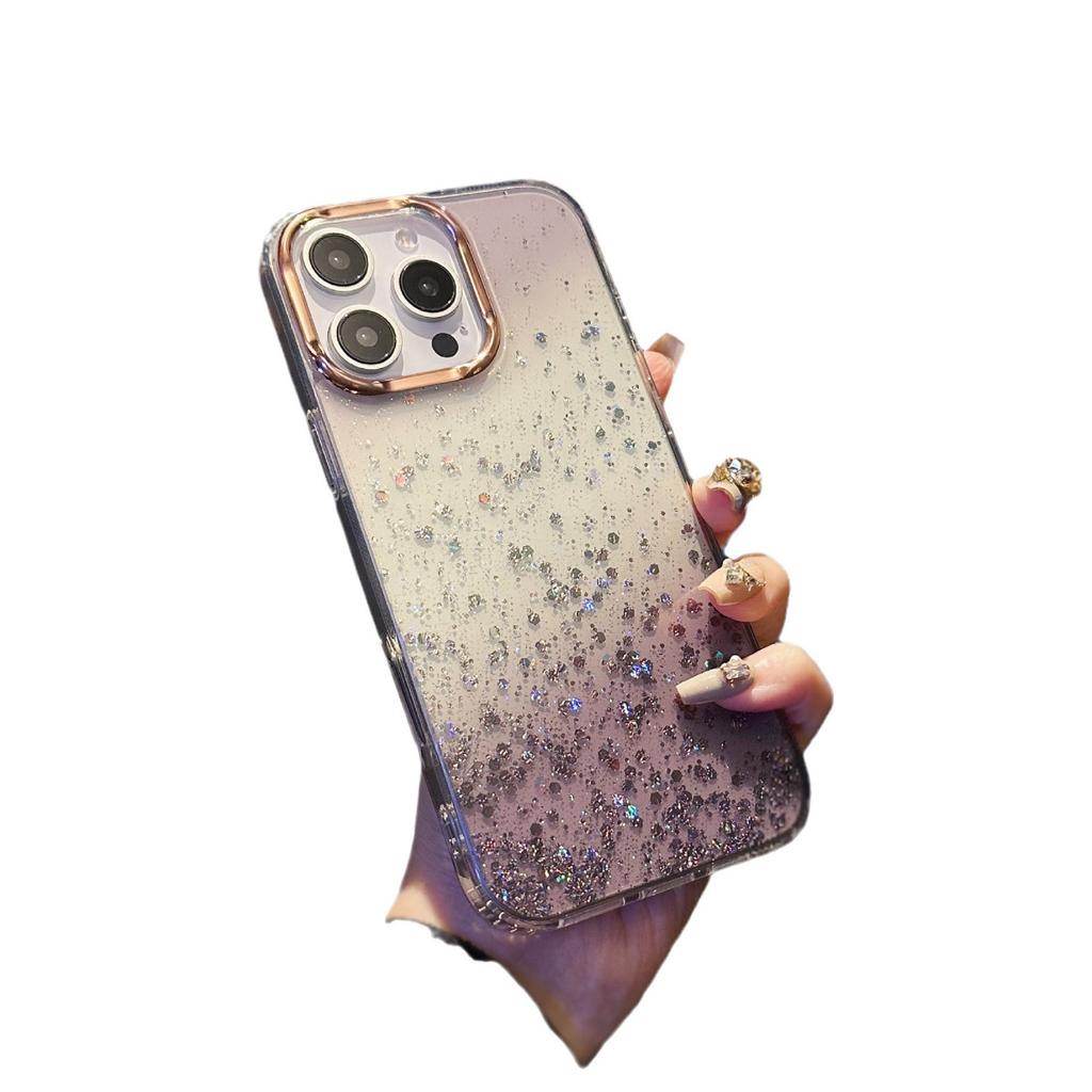 Brilliant Series for IPhone 16 Mobile Phone Case for IPhone 15 Promax Starry Sky Gradient Glitter 14 All-inclusive Anti-fall