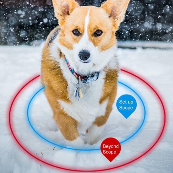 Pet Tracker Adjustable Virtual Fence IP68 Waterproof Location History Live Tracking Precise Position Plastic