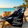 Mbappe Personalized Text Beach Towel Quickdry Soft Microfiber Ideal For Travel Outdoor Swim Pool Yoga Surf Camping Hiking Gym Gift Holiday
