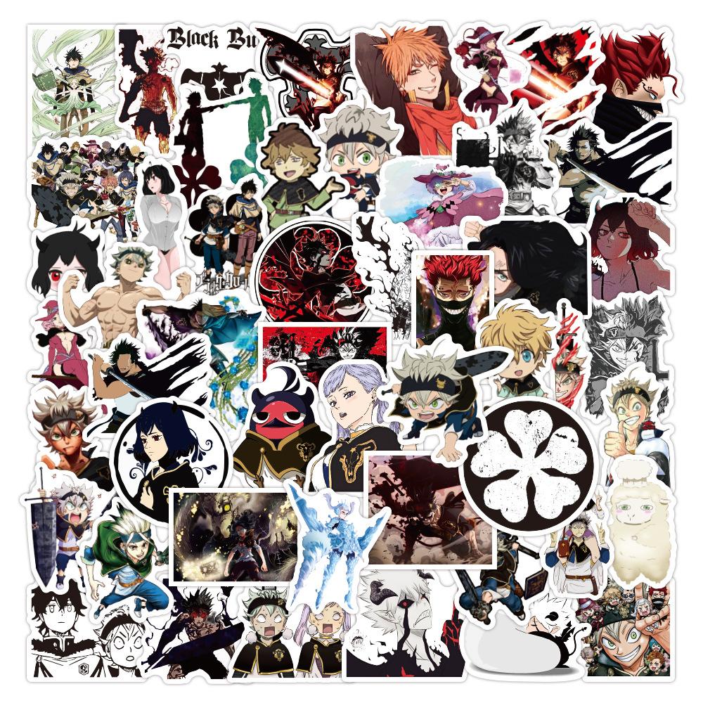 Buy 25/50 Pcs Black Clover Quarter Knights Card Anime Stickers Waterproof  DIY Skateboard Guitar Laptop Bicycle Sticker Kids Toys at affordable prices  — free shipping, real reviews with photos — Joom