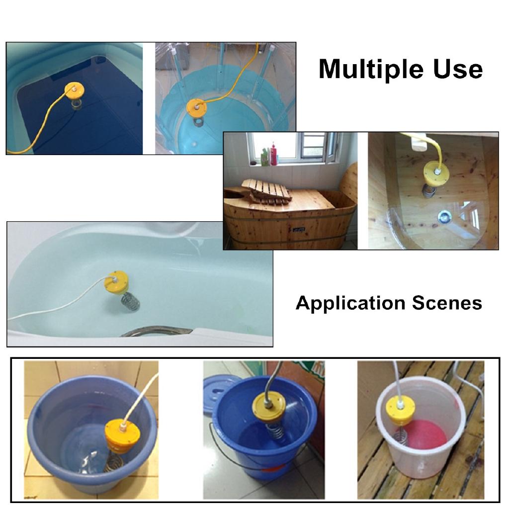220V Bathtub Swimming Pool Floating Water Heater Element with Thermometer Rust-proof Corrosion Resistant Safety 2500W