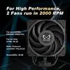 Scythe Mugen 6 Dual Fan Black Edition CPU Air Cooler, Supports Intel LGA1700, LGA1151, AMD AM5, AM4, 120mm, Single Tower, Aluminum Top Cover (Mugen 6