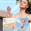 New Handheld Misting Fan Rechargeable Portable Humidifier Fan Hand Fan for Home Office Travel Outdoor