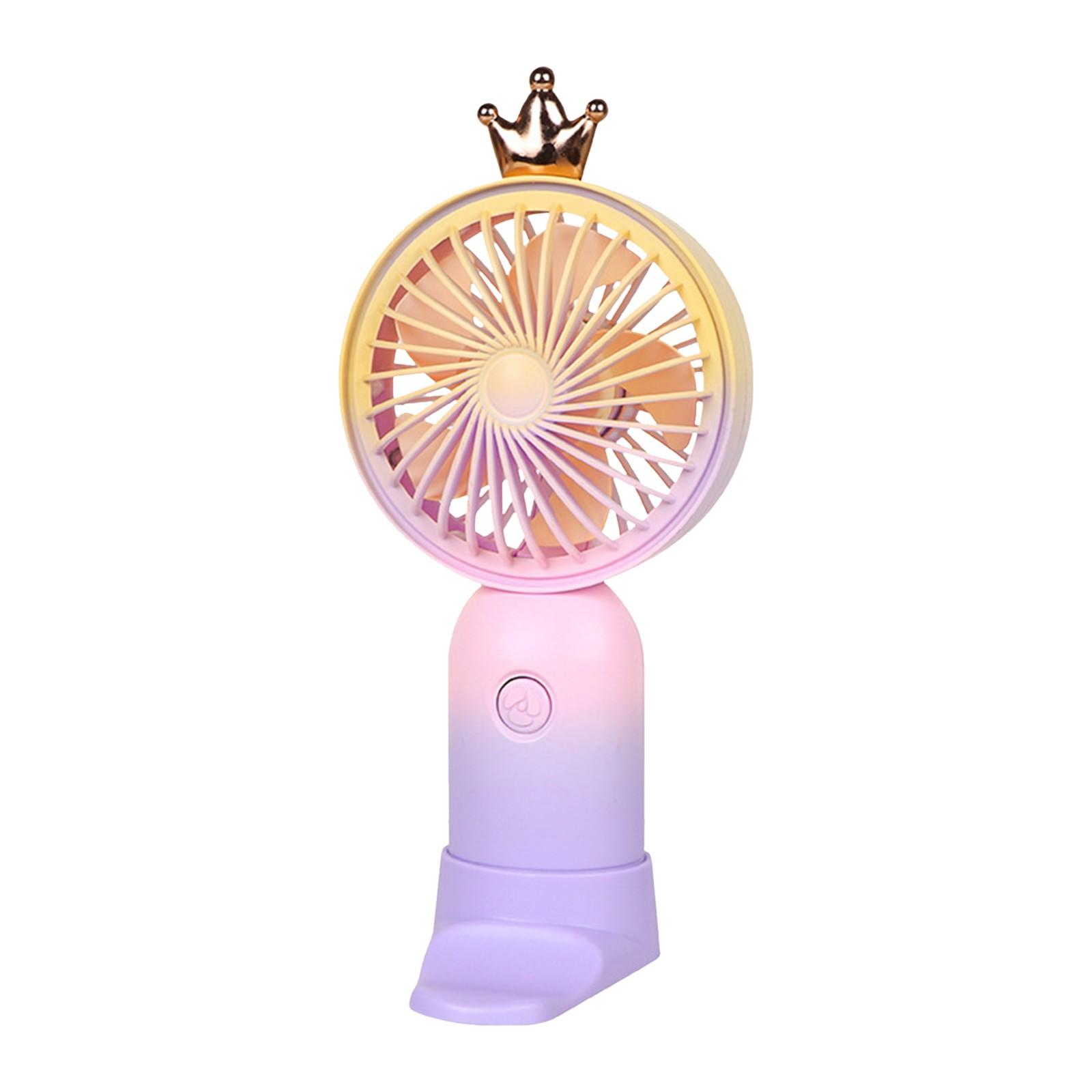 Handheld Small Fan Portable Lanyard Desktop Student USB Charging Fan A