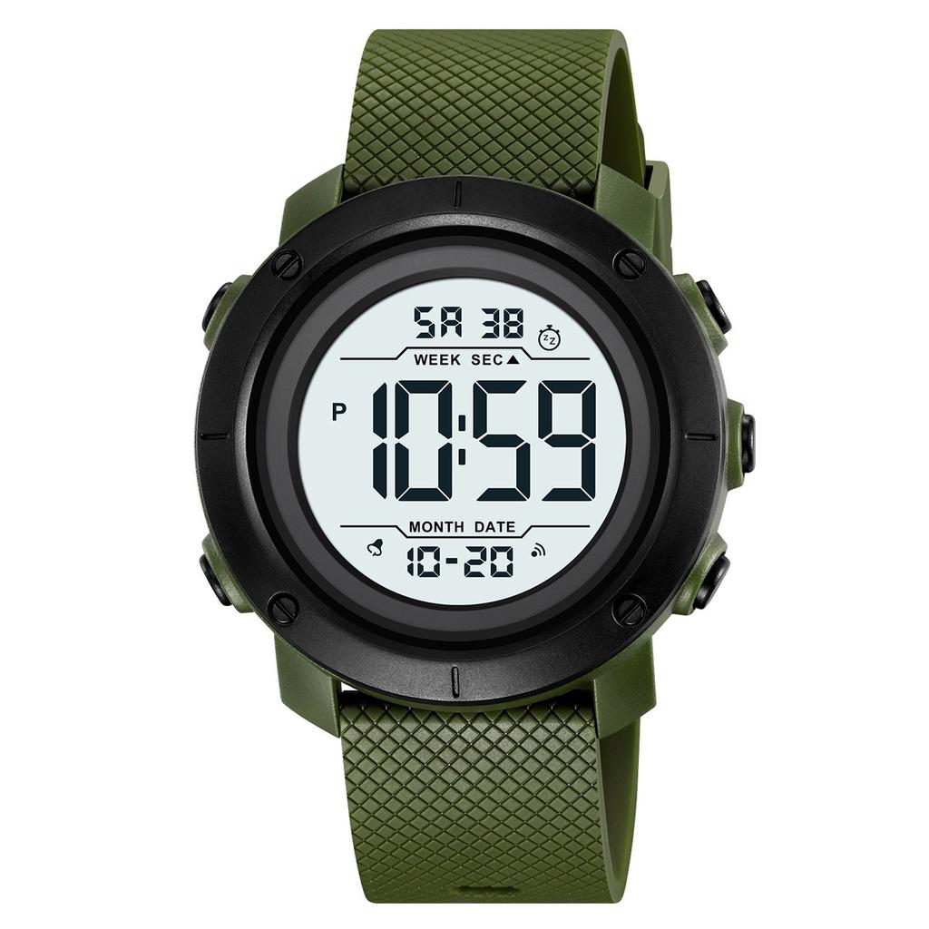 Sports waterproof electronic watch Student party electronic watch Couple multi-function dual-time watch