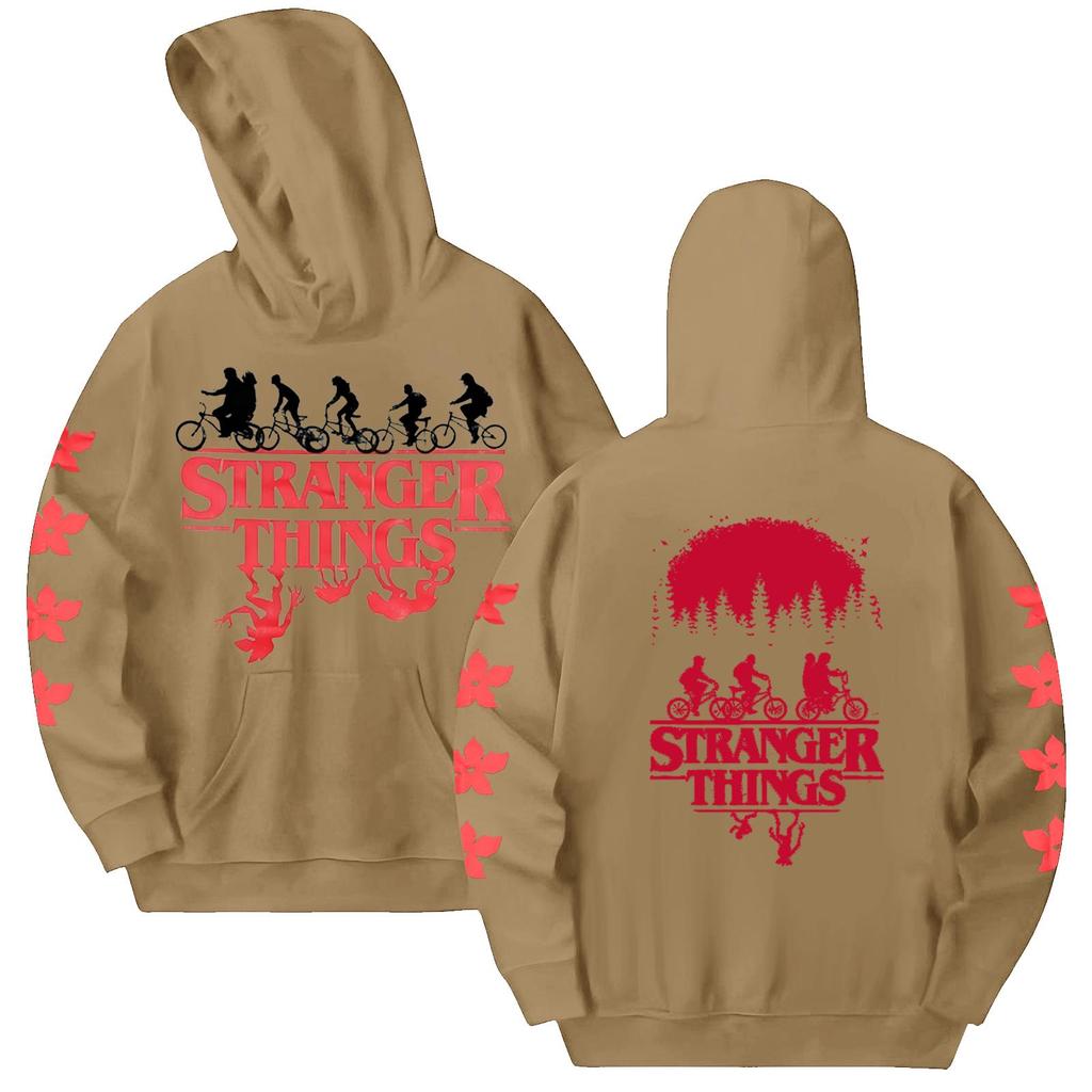 Damen Modisches Lässiges Kapuzen-Langarm-Sweatshirt mit Aufdruck