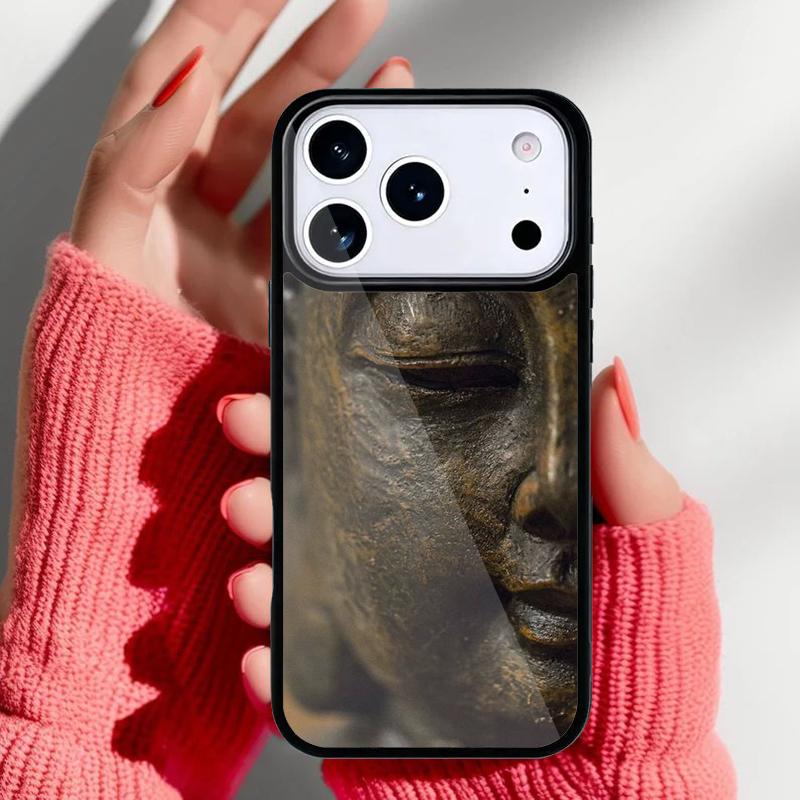 Buddha Statue Phone Case for iPhone 17 16 15 14 13 Pro Max Back Cover for 12 11 Pro Coque