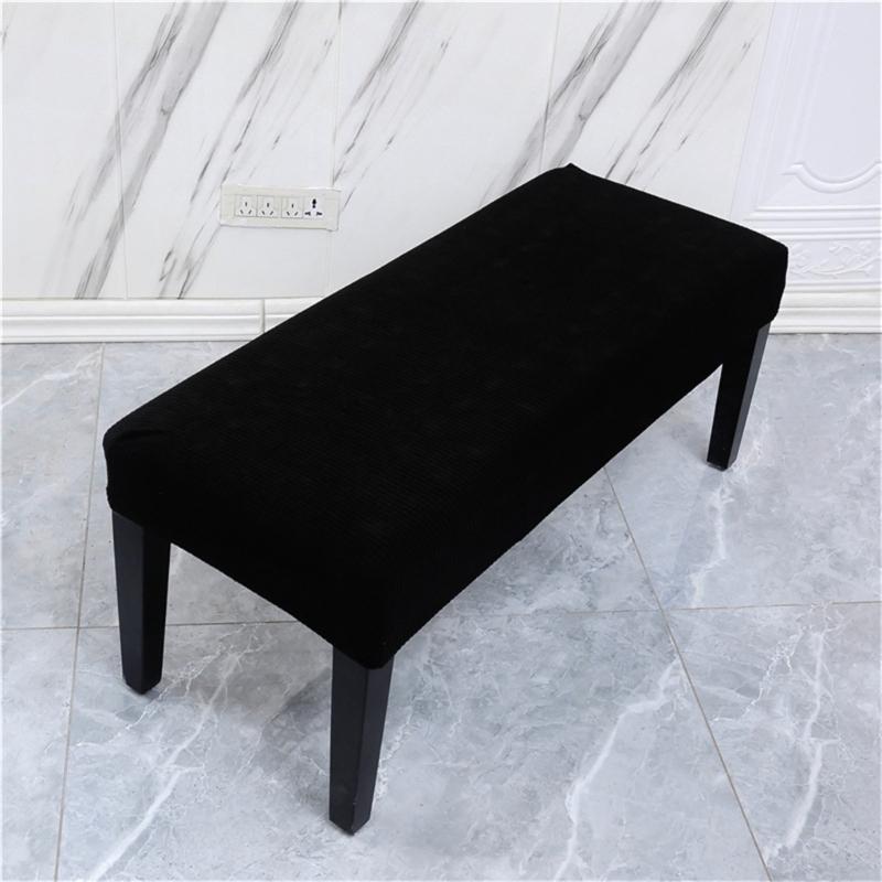 Elastic Slipcover For Long Benches High Stretch Fabric Long Benches Cover Easy Installation Machine Washable Home Use