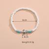 Bohe Sea Turtle Rainbow Beaded Anklets For Women Elastic Rope Chains Adjustable Ankle Bracelet Beach Jewelry Summer Accessories