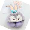 Hooded U Shaped Pillow Cute Cartoon Travel PP Cotton U Shaped Neck Pillow for Airplane Seat