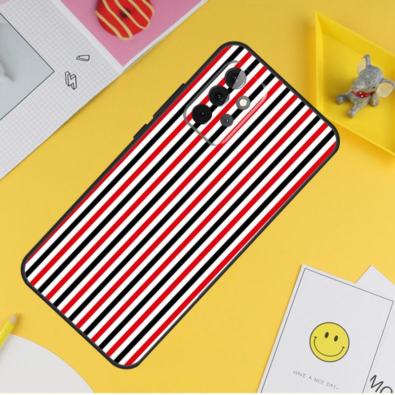 Milan Stylish Stripe Design Cover For Samsung Galaxy A34 A35 A14 A15 A25 A53 A33 A13 A52 A32 A12 A51 A71 A54 A55 Case