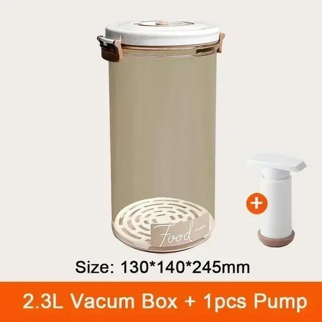 Food Vacuum Storage Box Sealed Kitchen Fresh-Keeping Box Large Capacity Food Transparent Storage Container with Vacuum Pump