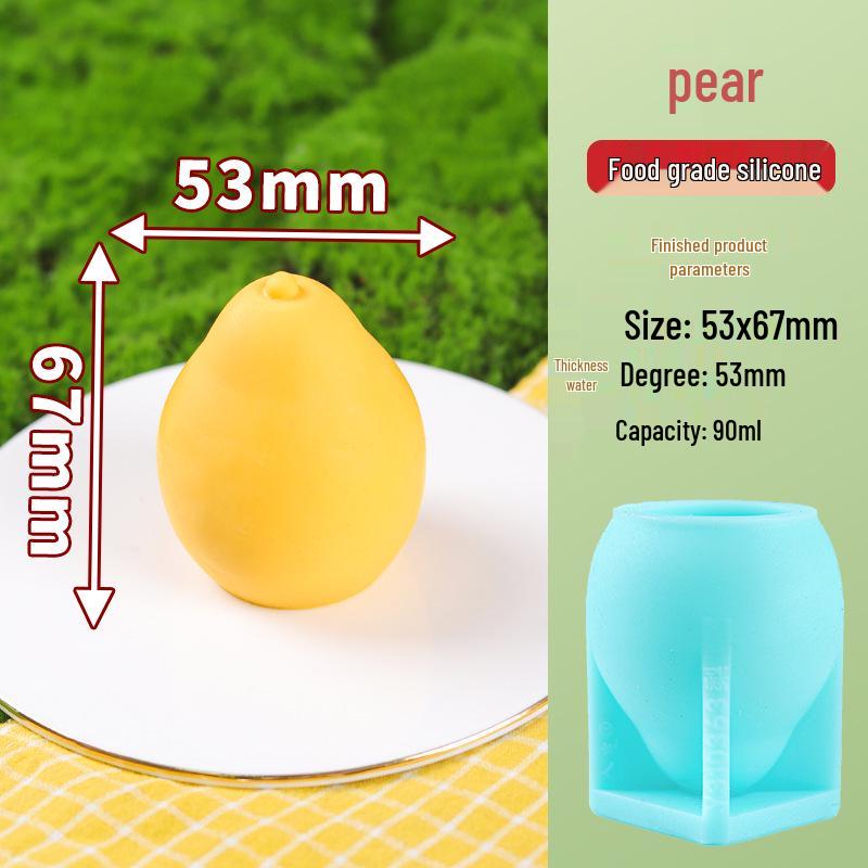 Food-Grade 3D Strawberry Ice Cream & Fruit Mousse Silicone Mold