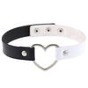 Punk Gothic Belt Choker Necklaces for Women Leather Collar Rivet Black White Pu Leather Goth Sexy Girl Necklace Chocker Jewelry