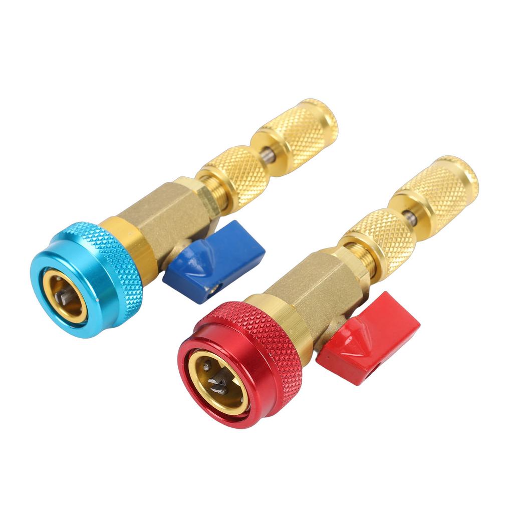 R134A Valve Core Quick Remover Installer Tool Set Auto Air Conditioning Repair High Low Pressure Valve Core Remover