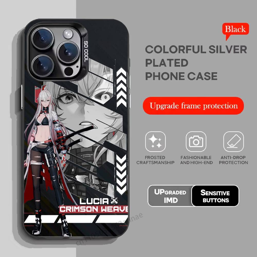 Arknights Game W phone Case for iPhone 17 11 12 Pro Max Plus Mini Air SE  16e 14 15 16 13 Soft Shell
