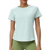 Plus Size Women's Quick-Dry Loose Fit Short Sleeve Running & Yoga T-Shirt