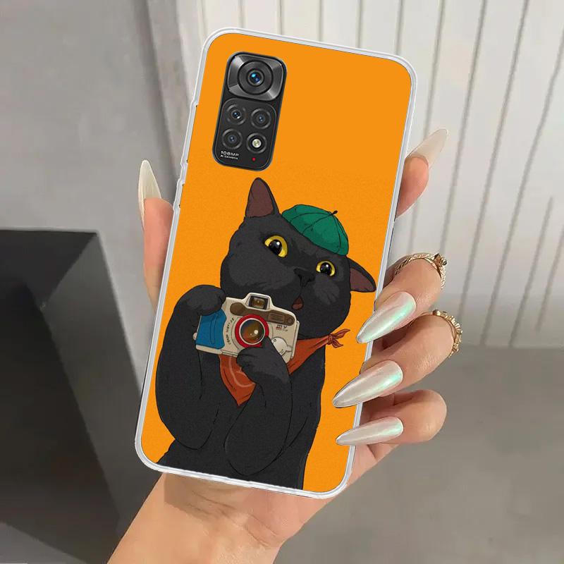 

Cute Cartoon Lucky Cats Phone Case for Xiaomi Redmi Note 15 14 14S 13 12S 12 Pro 11S 11 Plus 11T 11E 10S Soft Funda Print Shell Redmi Note 11S 4G