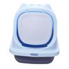 Closed Cat easy to House Toilet with Shovel Box Hidden Cleaning Supplies - Blue