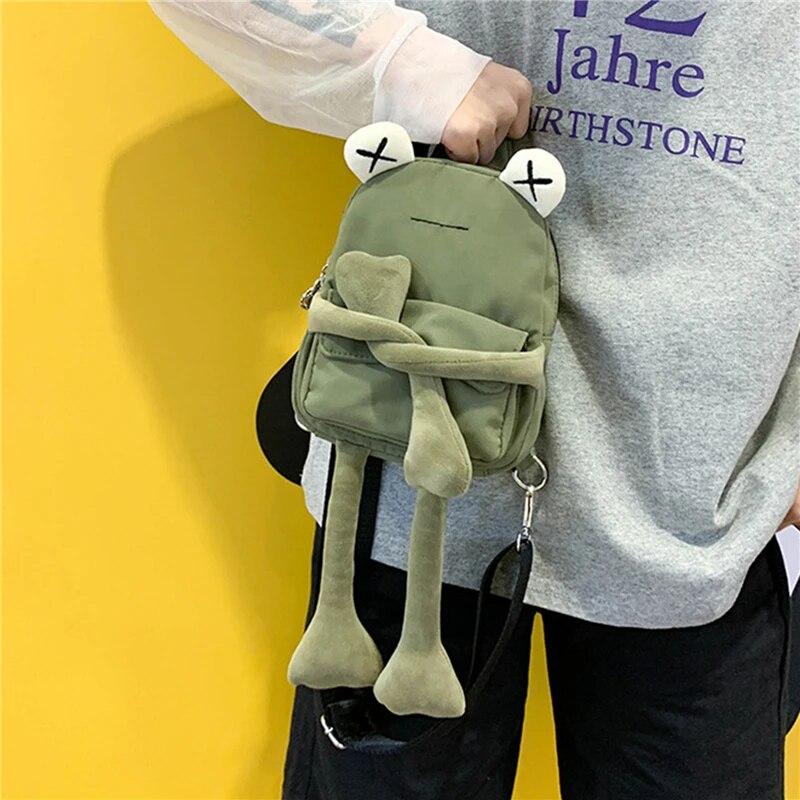 Girl Bag Tide Cartoon Cute Frog Crossbody Bags Casual Messenger Bag Chest Unisex Shoulder Women Bolsa