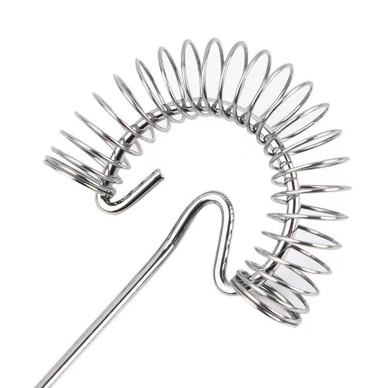 Hand Whisk Baking Tools Spring Stainless Steel Bubbler Household Egg Whisk Hand Whipped Cream Kitchen Gadgets and Accessories