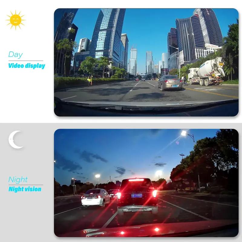 Car DVR 2 Cameras  4.0 Inches Dash Cam Car Video Recorder Auto Registrator Dvrs Dash Cam with Dual Ways Cameras Car Accessories