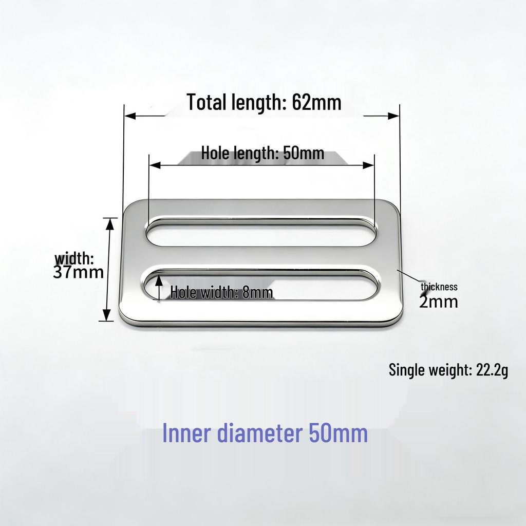 304 Stainless Steel Irregular D-Ring Buckle for Straps and Bags - Light Luxury Accessory