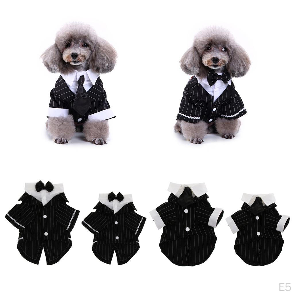 Cat Puppy Clothes Dog Wedding Dress Tuxedo Suit Coat Chihuahua Poodle Pet Apparel