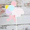 Creative Balloon Bow Cake Decoration for Baby Birthday