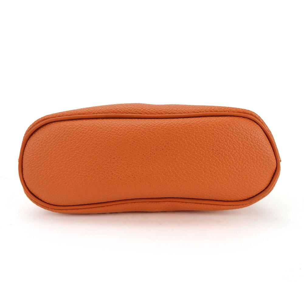 Used TRUSSARDI Pouch leather/PVC Orange Handbag type