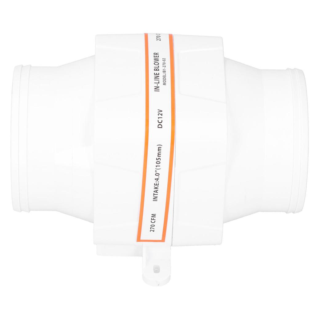4in 270CFM InLine Bilge Air Blower 12V High Airflow AntiCorrosion Marine Boat Accessory