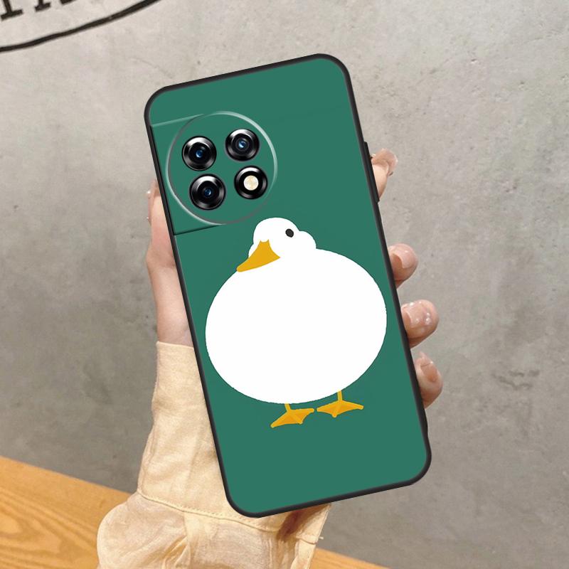 

Cartoon Duck Knife Case For OnePlus 15 R 13 13R 13T 12 11 10R 10T 8T 9 10 Pro Nord CE 5 4 2 3 Lite N20 N30 Cover OnePlus 11