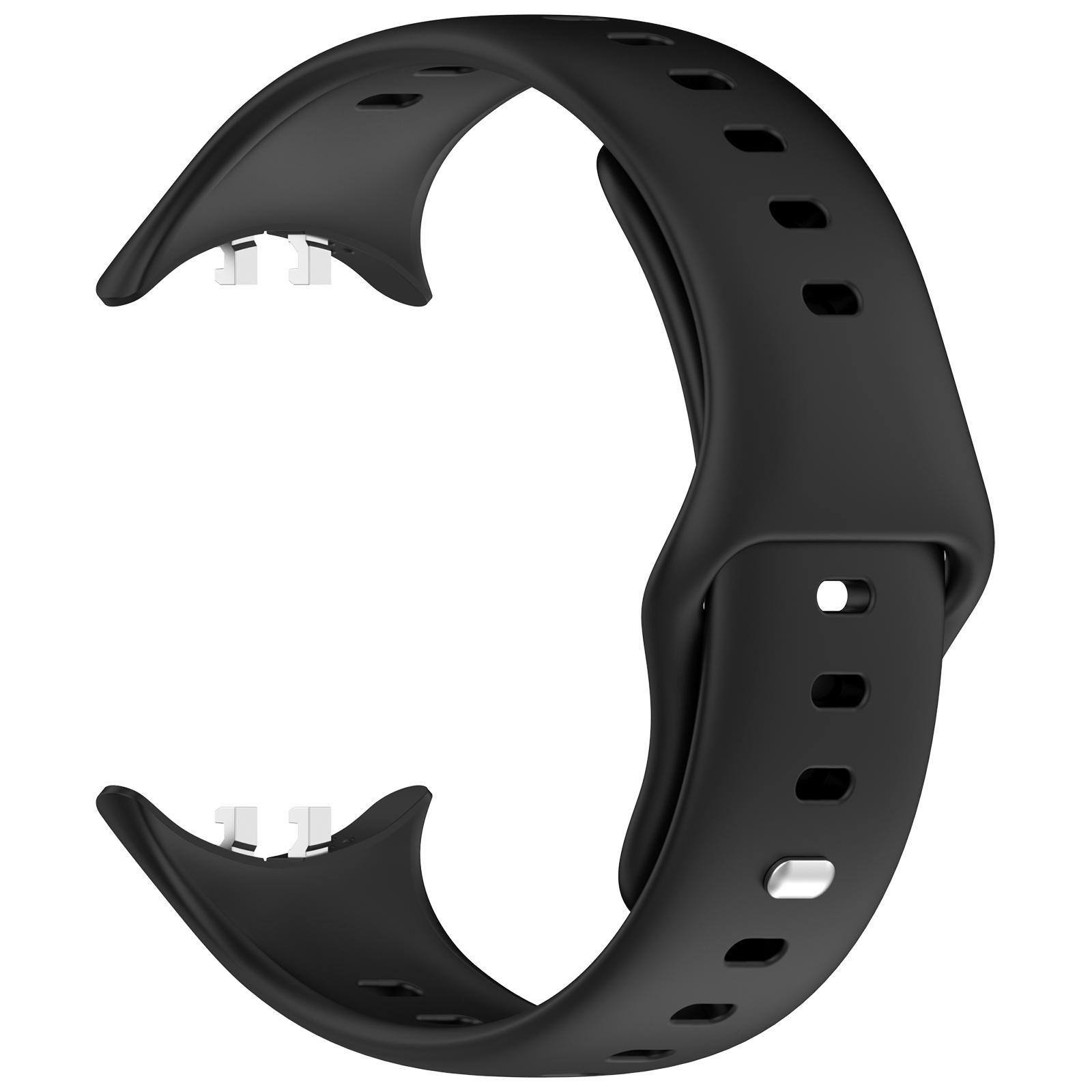 

For vivo Watch 5 Sports Silicone Watch Band Solid Color Replacement Wrist Strap Pink