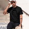 Vladimir Vysotsky Heavyweight Retro Printed Pattern Fun Round Neck T-shirt for Daily Comfort