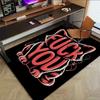 1pc Cat, Swear Home Office, Durable Polyester Floor Mat with Easy, Office Decor, Urban Style, Nonslip Backing
