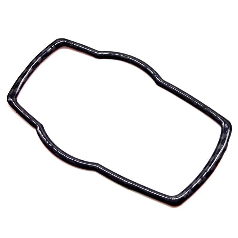 1SET 3D Gloss Carbon Faser Aufkleber Für BMW F30 F35 3 Serie 320i 328i GT Multimedia Tasten Rahmen