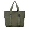NICE SELECTION Tote Shoulder Large Shoulder or Military Style Bag, Bag, Unisex, Men's, Women's, Capacity, Lightweight, 2-Way, Bag, Handbag, Black,