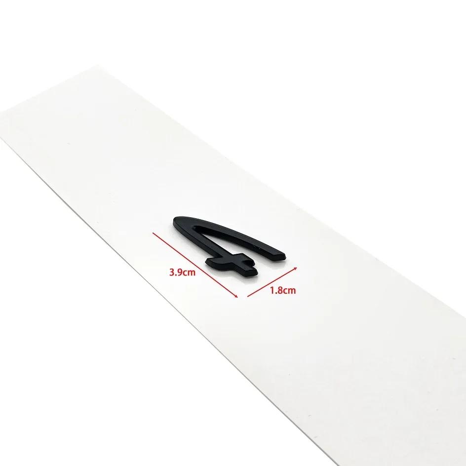 AUQ1 1pcs 4 S ABS New Car logo Fender side sticker Rear Bumper tail door trunk sticker car rear Emblem sticker styling Accessories