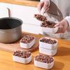 Food Storage Container Mini Lunch Case Portable Bento Box 280ml White for Office Students