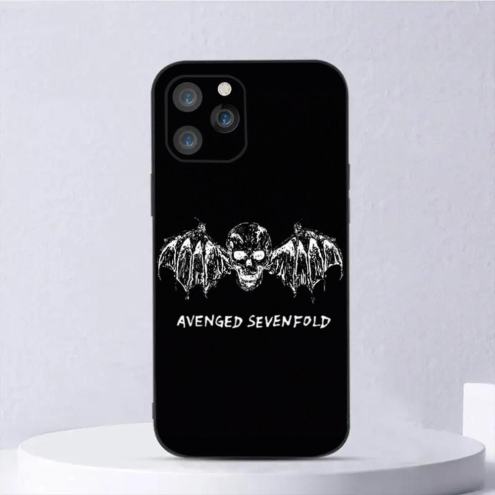 Avenged Sevenfold Rock Band Phone Case For iPhone 15,14,13,12,11,Plus,Pro Max,XS,X,XR,SE,Mini,8,7 Soft Silicone Black Cover