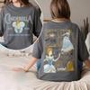 Vintage Disneys Latest Bestselling Shortsleeved Vintage Cinderella Loose and Breathable Womens Tshirt